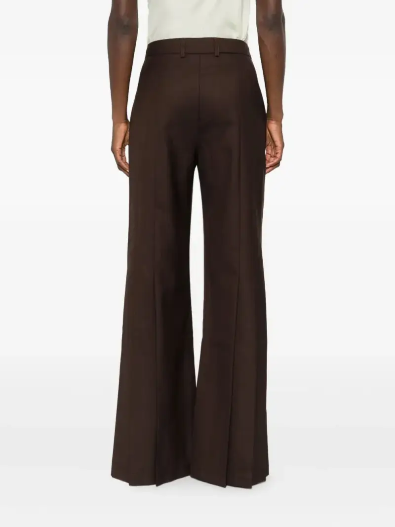 Sefr Pantaloni Isla marrone in pura lana miniatura 3