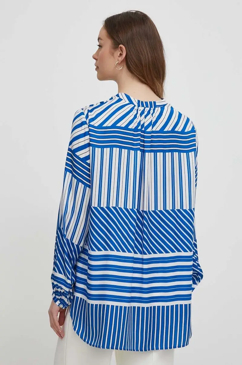 camicetta donna colore blu miniatura 3