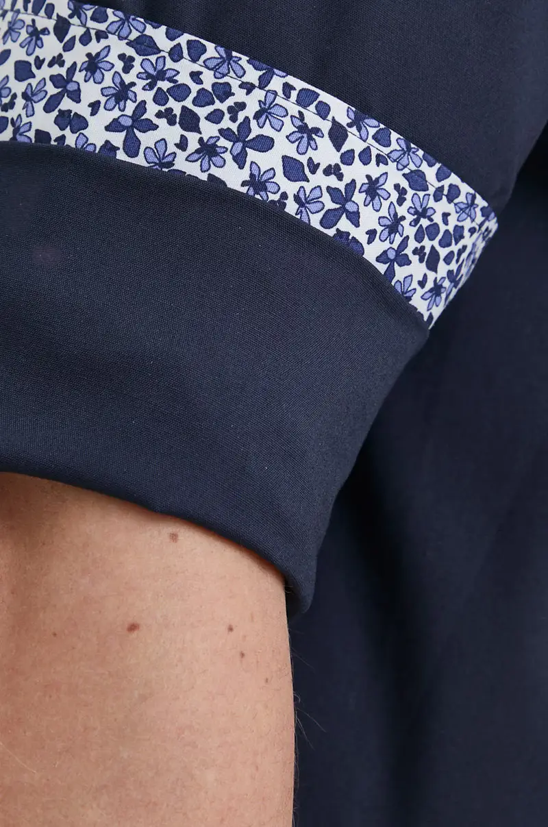 camicia in cotone uomo Blu navy miniatura 2