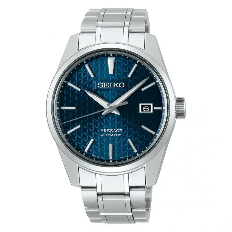 Orologio Automatico 3 Sfere Quadrante Blu Acciaio Seiko Presage