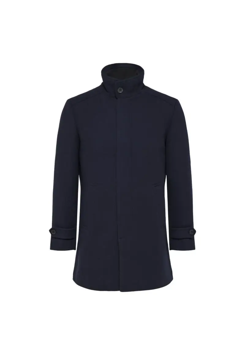 Cappotto in lana blu - S / Blu