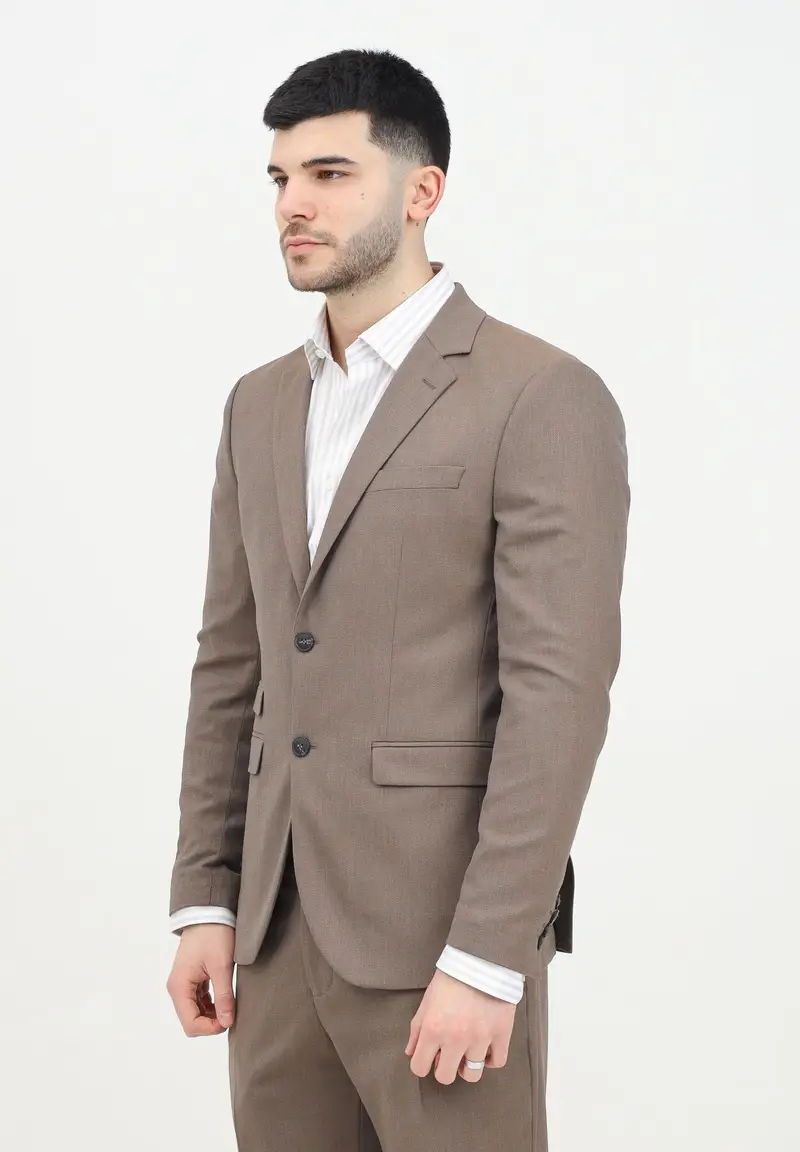 Selected Homme Giacca Uomo Marrone in Tessuto