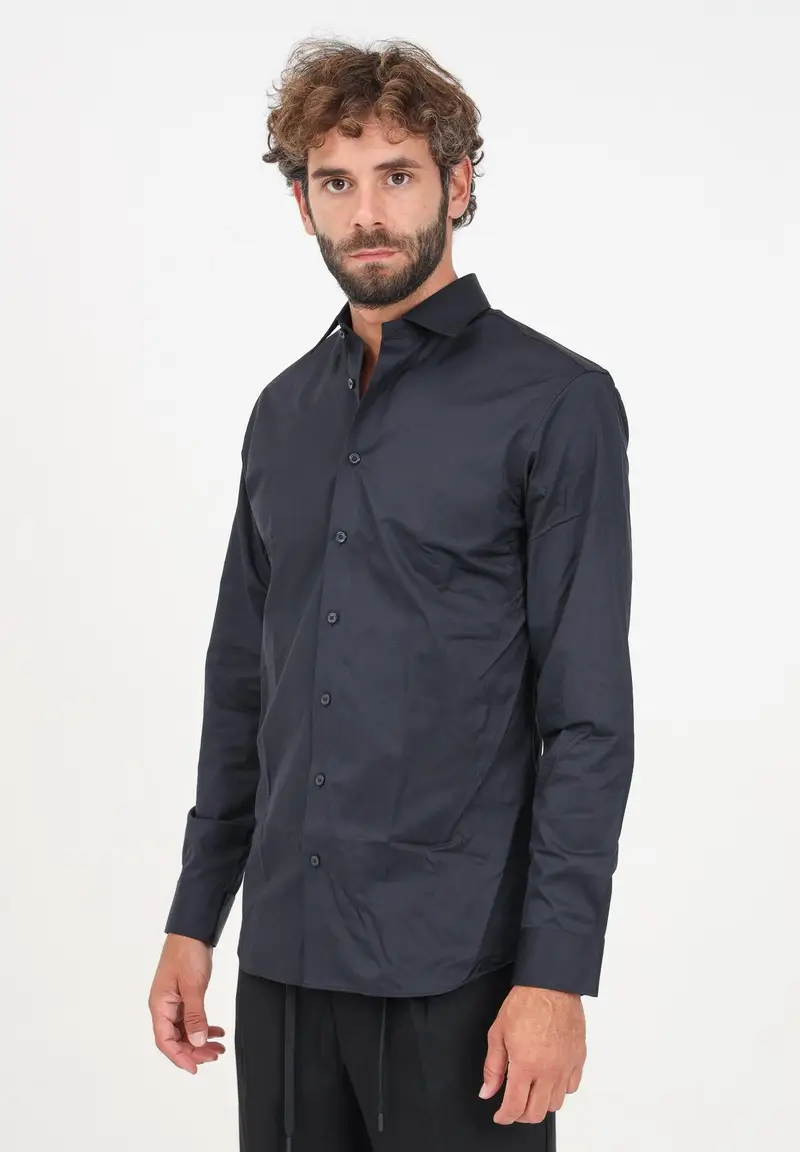 SELECTED HOMME Camicia a manica luna nera da uomo