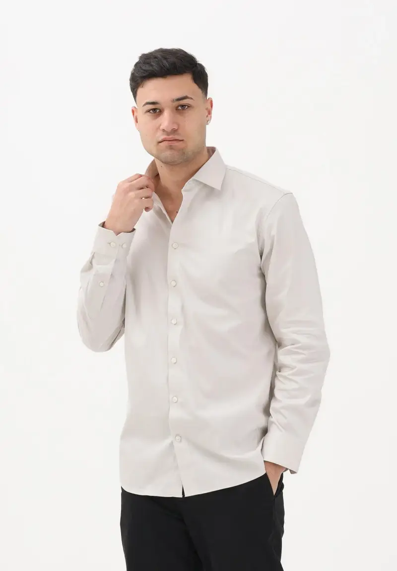 Camicia manica lunga regular fit primavera estate miniatura 2