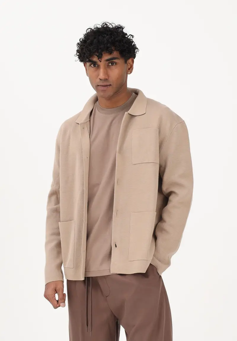 Selected Homme Cardigan Uomo Beige 4246022 miniatura 2