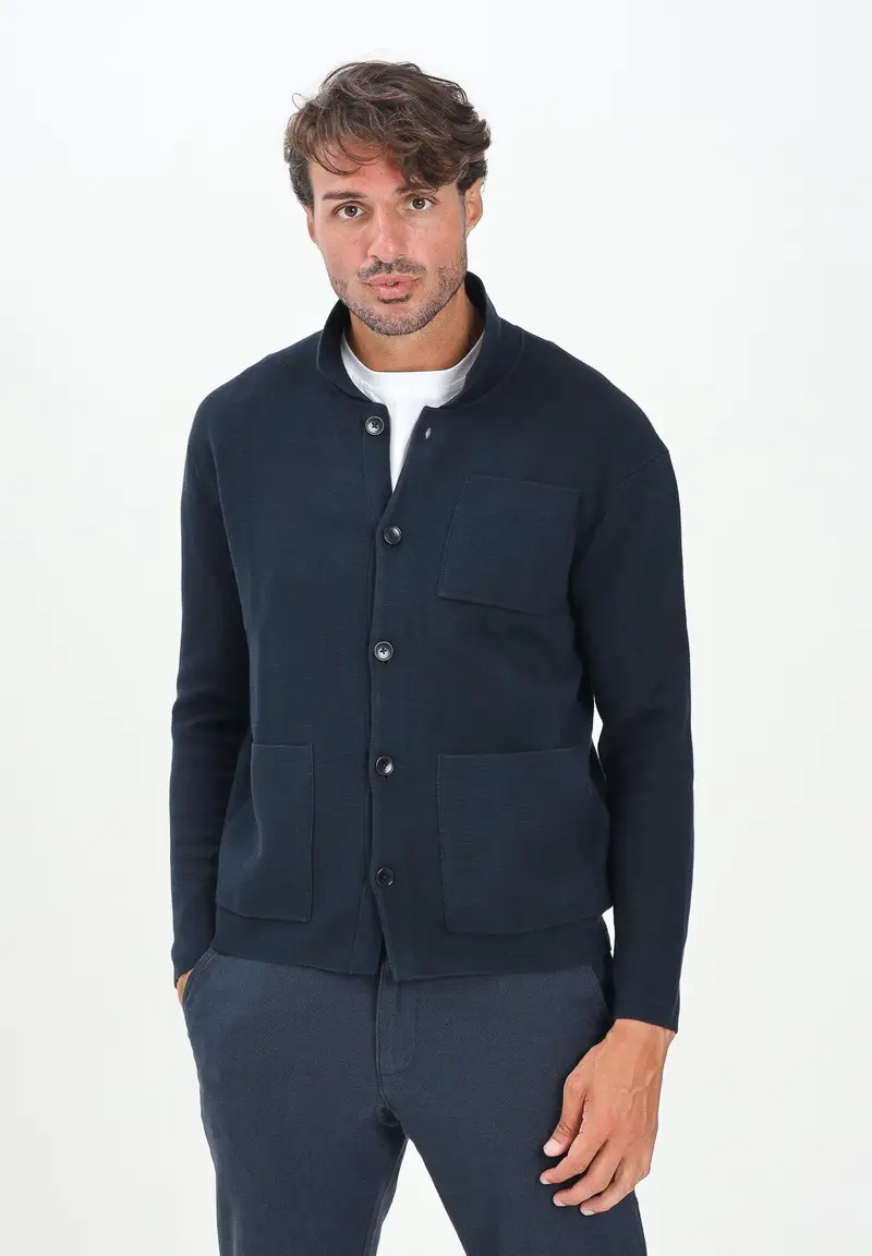 Selected Homme Cardigan Uomo Blu 2816731 miniatura 2