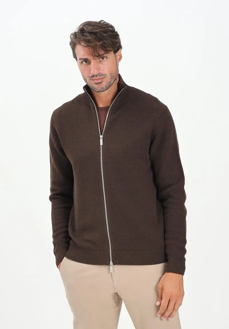 Selected Homme Cardigan Uomo Marrone 2816842 miniatura 2