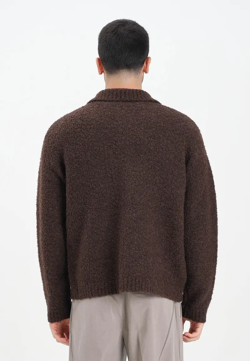 Selected Homme Cardigan Uomo Marrone 2817137 miniatura 3