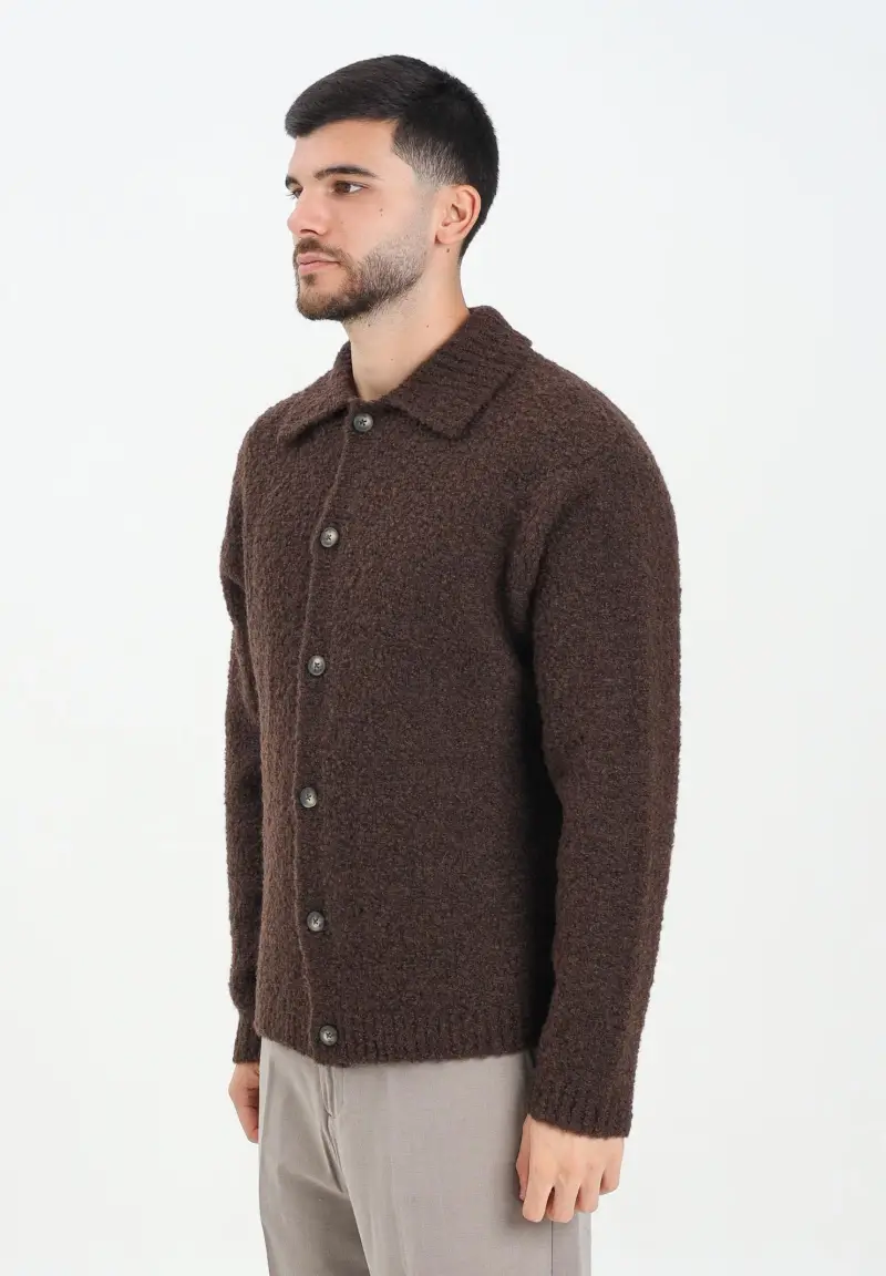 Selected Homme Cardigan Uomo Marrone 2817137
