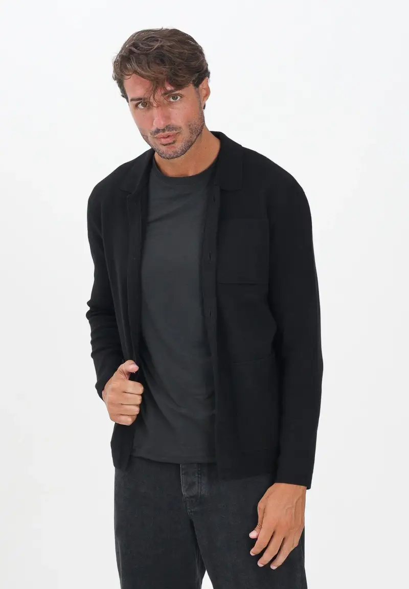 Selected Homme Cardigan Uomo Nero 3982971 miniatura 2