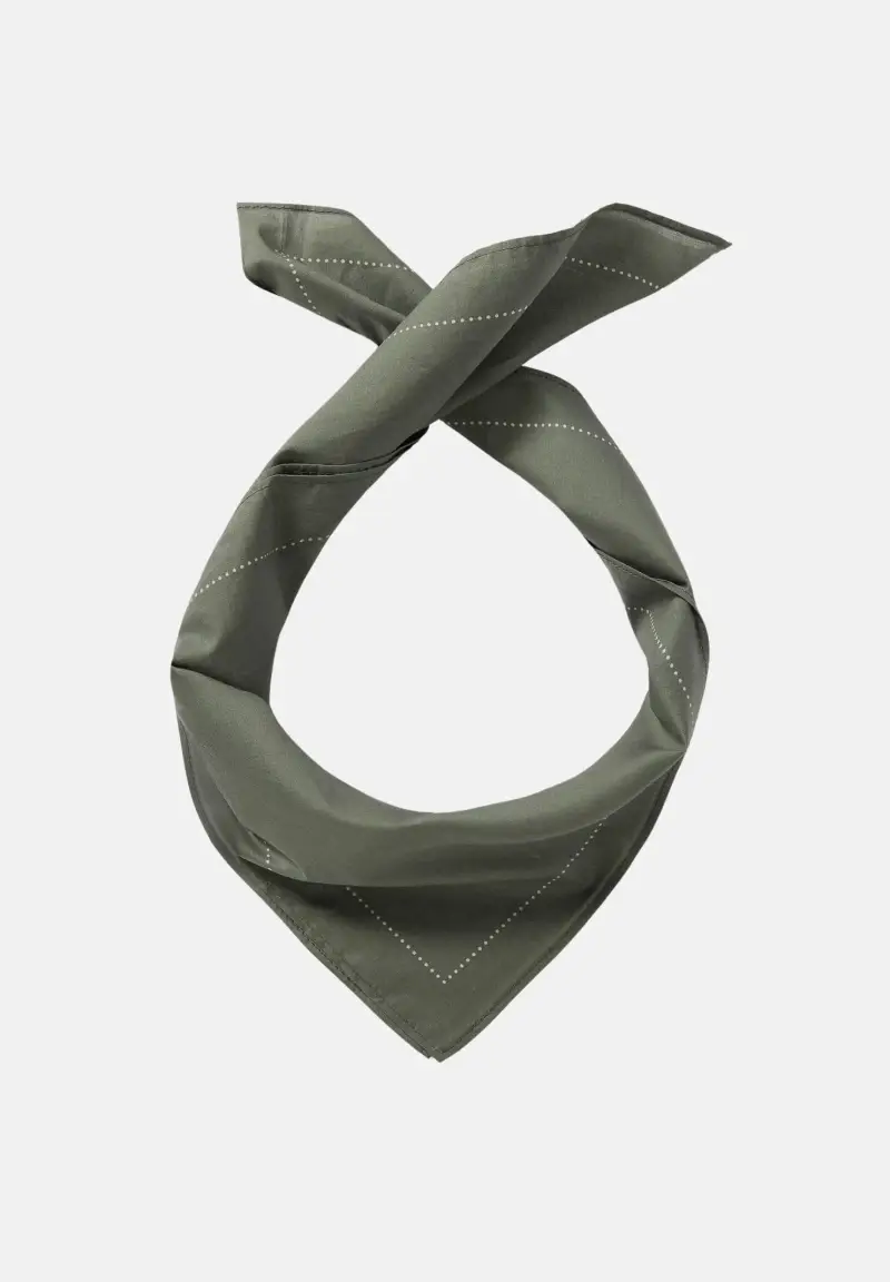 Foulard verde militare da uomo