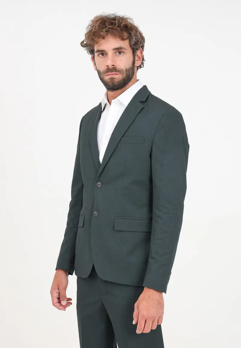 SELECTED HOMME Giacca monopetto verde da uomo