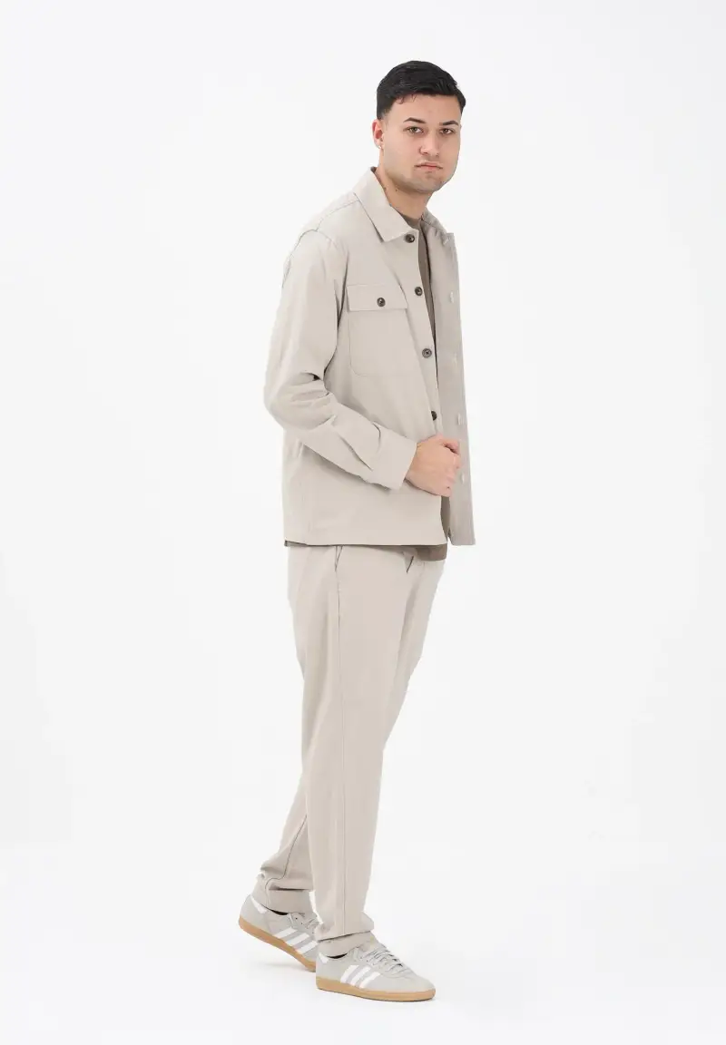 Pantalone beige da uomo miniatura 2