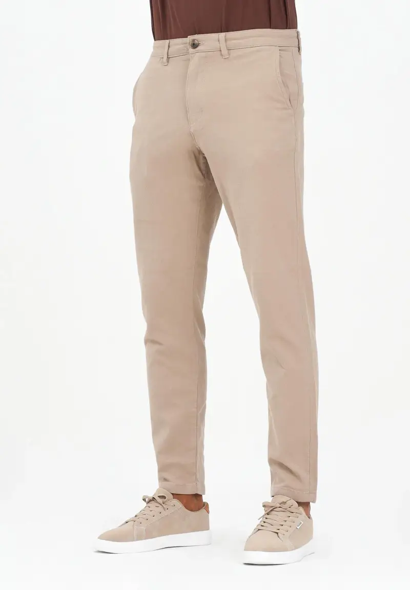 Pantalone chino beige da uomo
