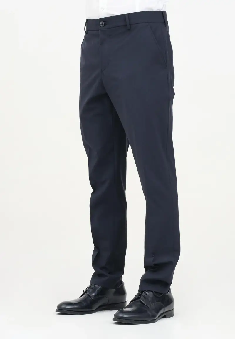 Pantalone elegante blu da uomo