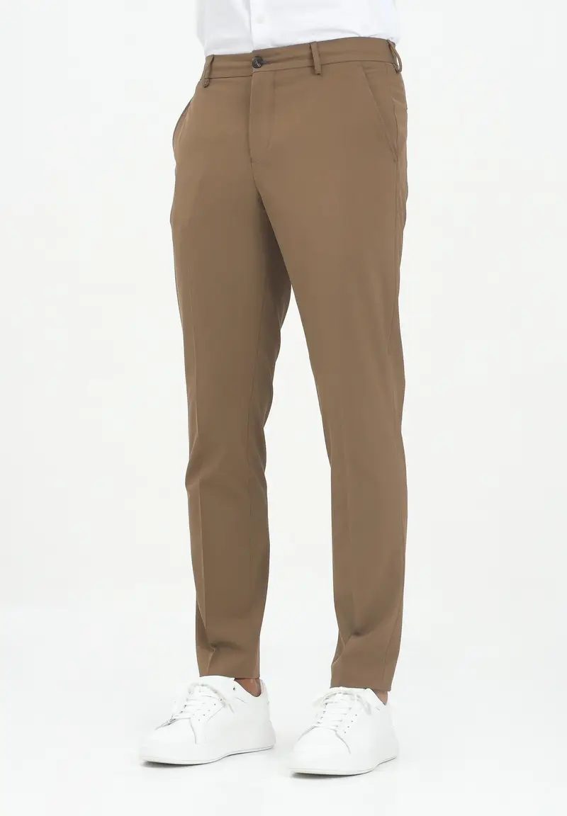 SELECTED HOMME Pantalone elegante marrone da uomo