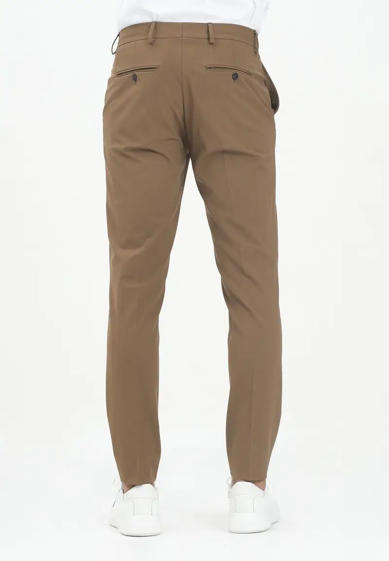 SELECTED HOMME Pantalone elegante marrone da uomo miniatura 2