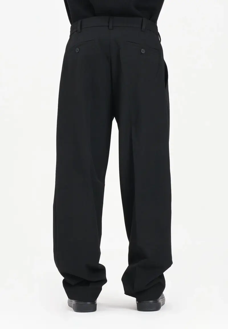 Pantalone elegante nero da uomo miniatura 3