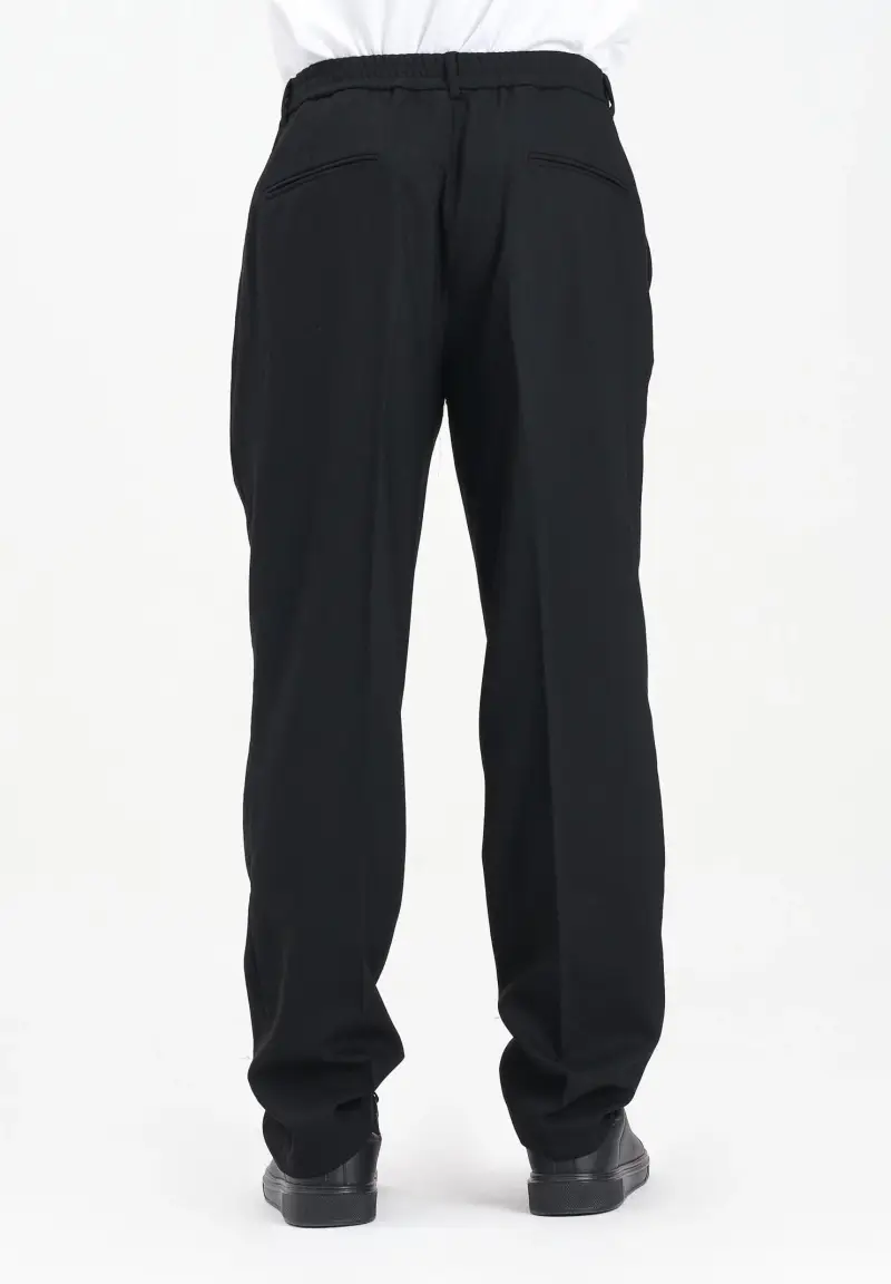 Pantalone elegante nero da uomo miniatura 3