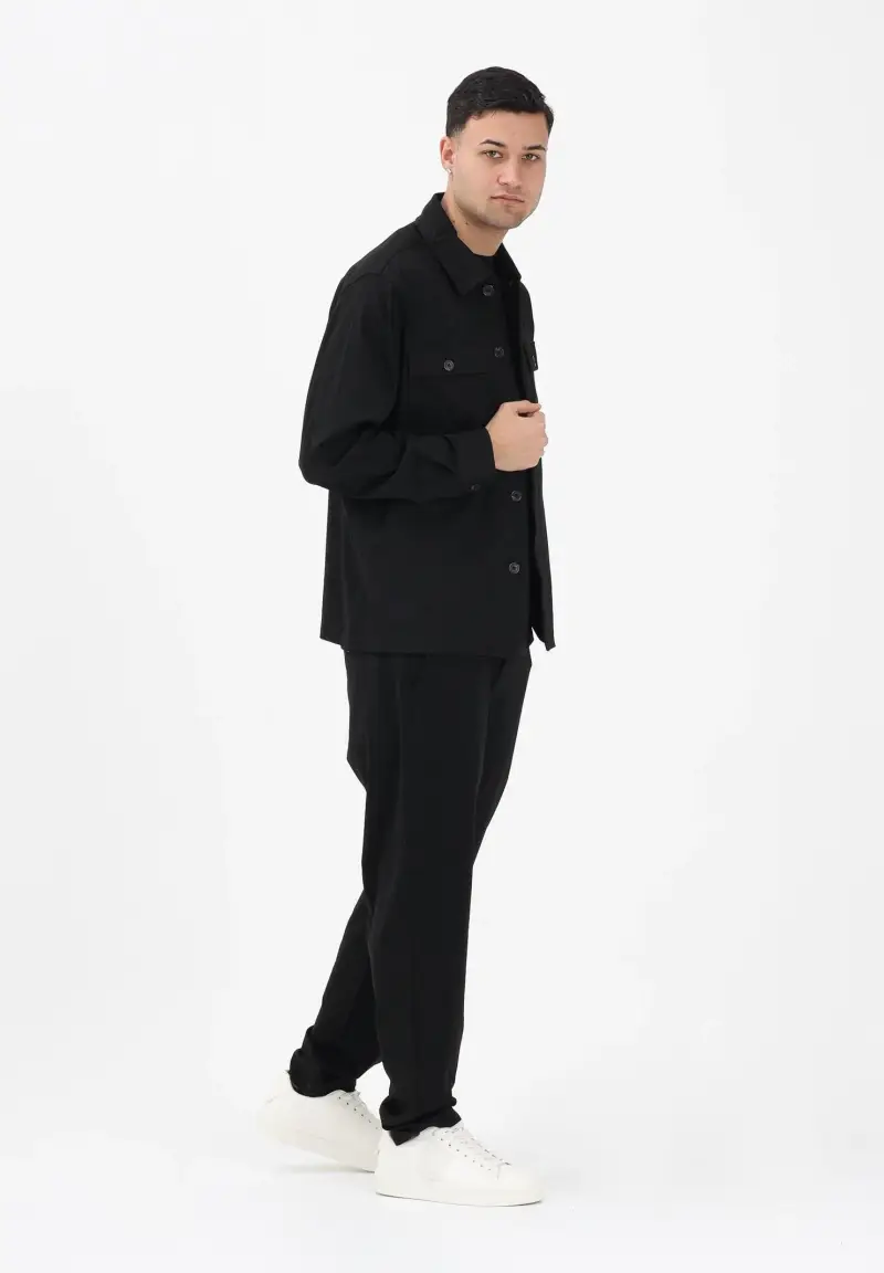 Pantalone nero da uomo miniatura 2