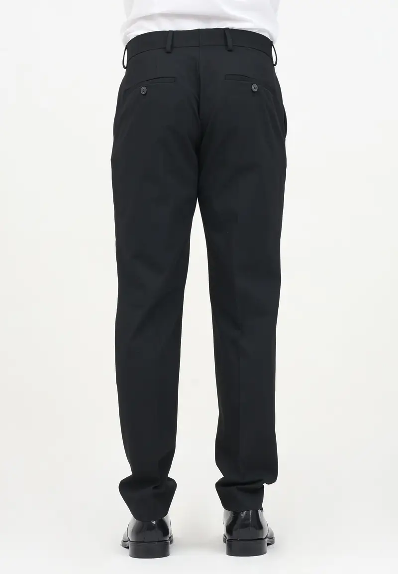 SELECTED HOMME Pantaloni eleganti neri da uomo miniatura 2