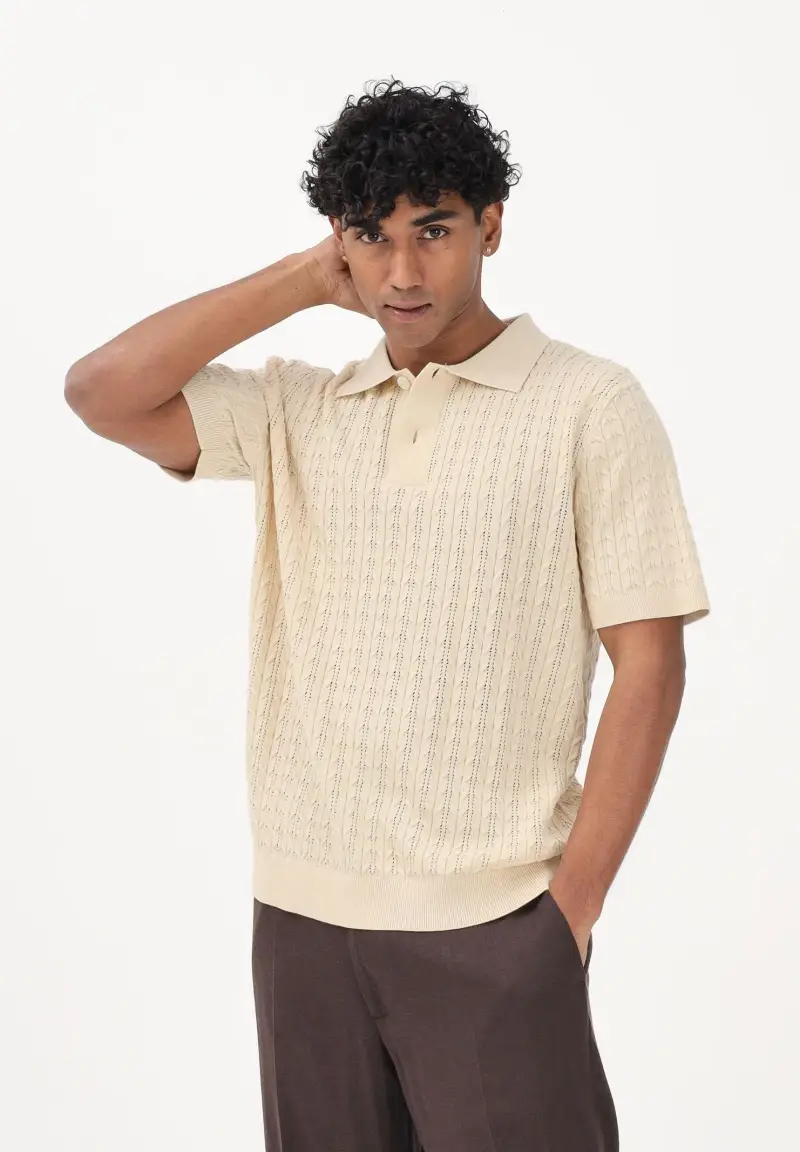 Selected Homme Polo Uomo Beige 4245981 miniatura 2
