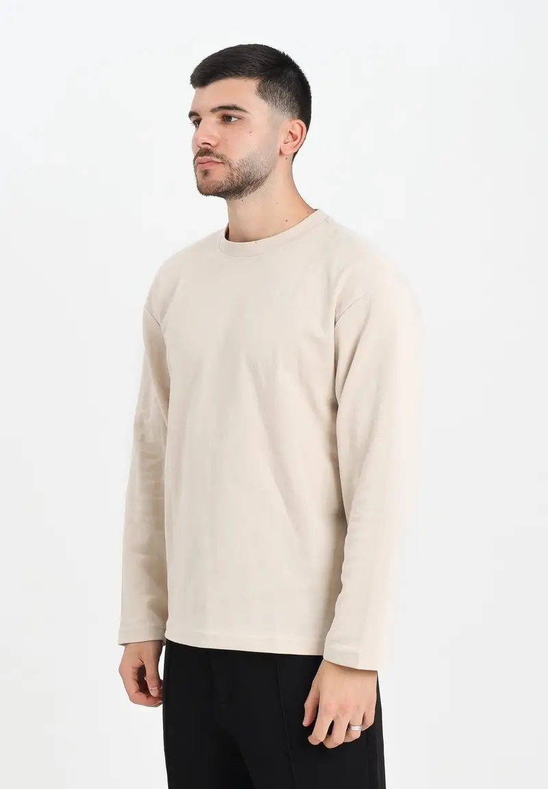 Selected Homme T-shirt Uomo Beige 2187724