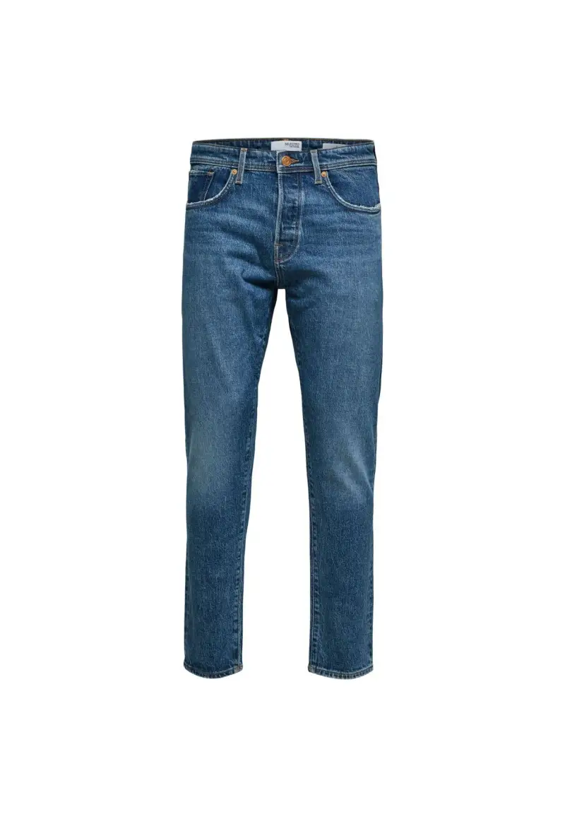 Jeans stretti in fondo medium blue denim - W29-L32 / Blu