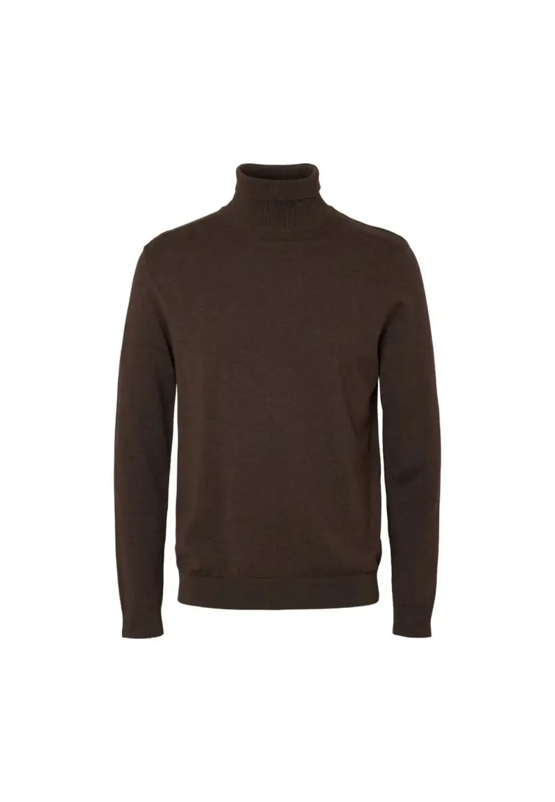 Maglione a collo alto demitasse - S / Marrone