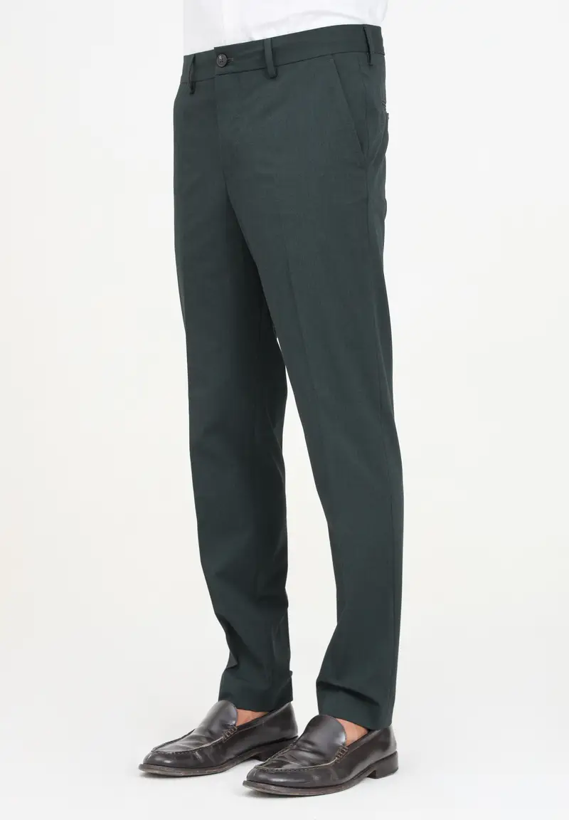 SELECTED Pantalone elegante verde da uomo