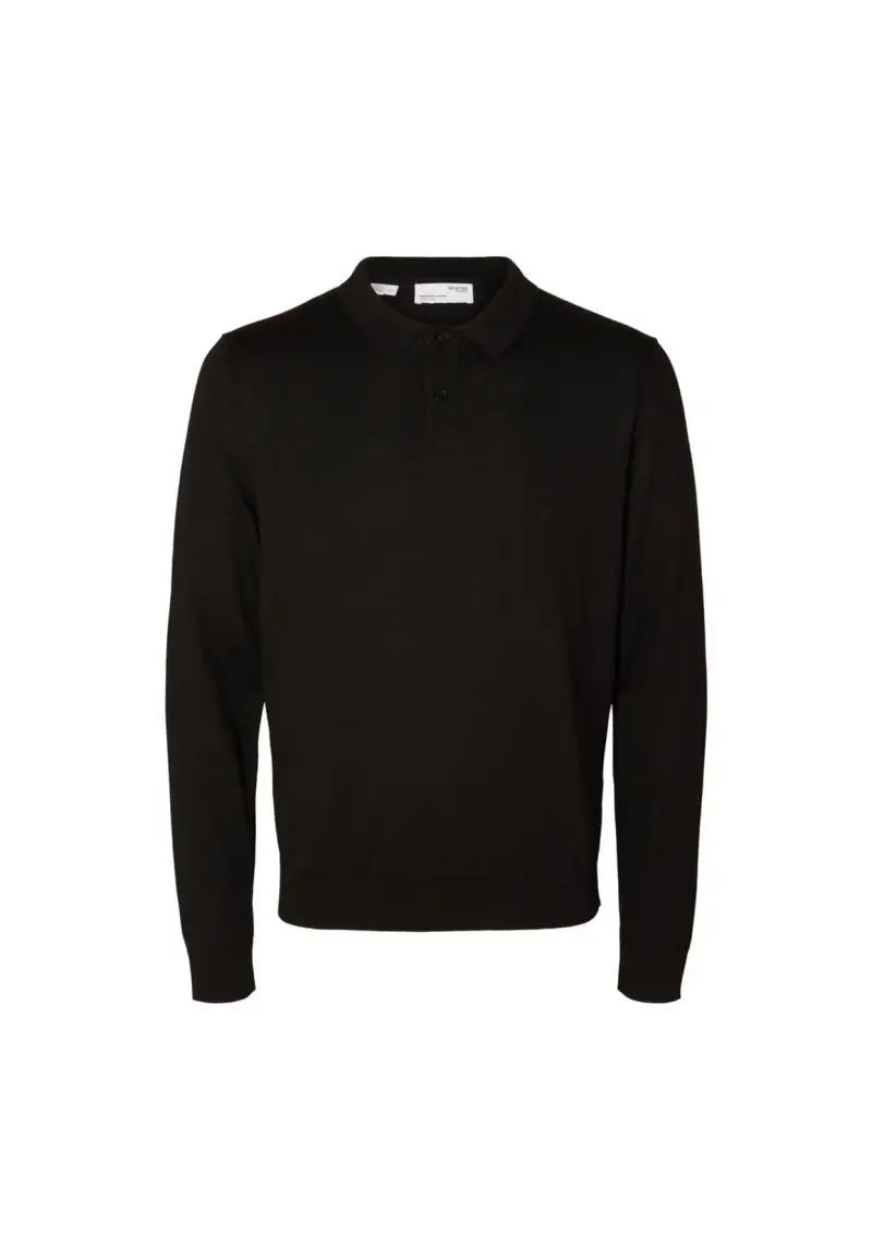 Polo Merino Black - S / Nero
