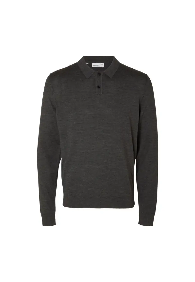 Polo Merino Grey - S / Grigio