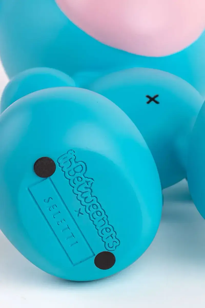 figurina decorativa Blue Bear colore blu miniatura 3