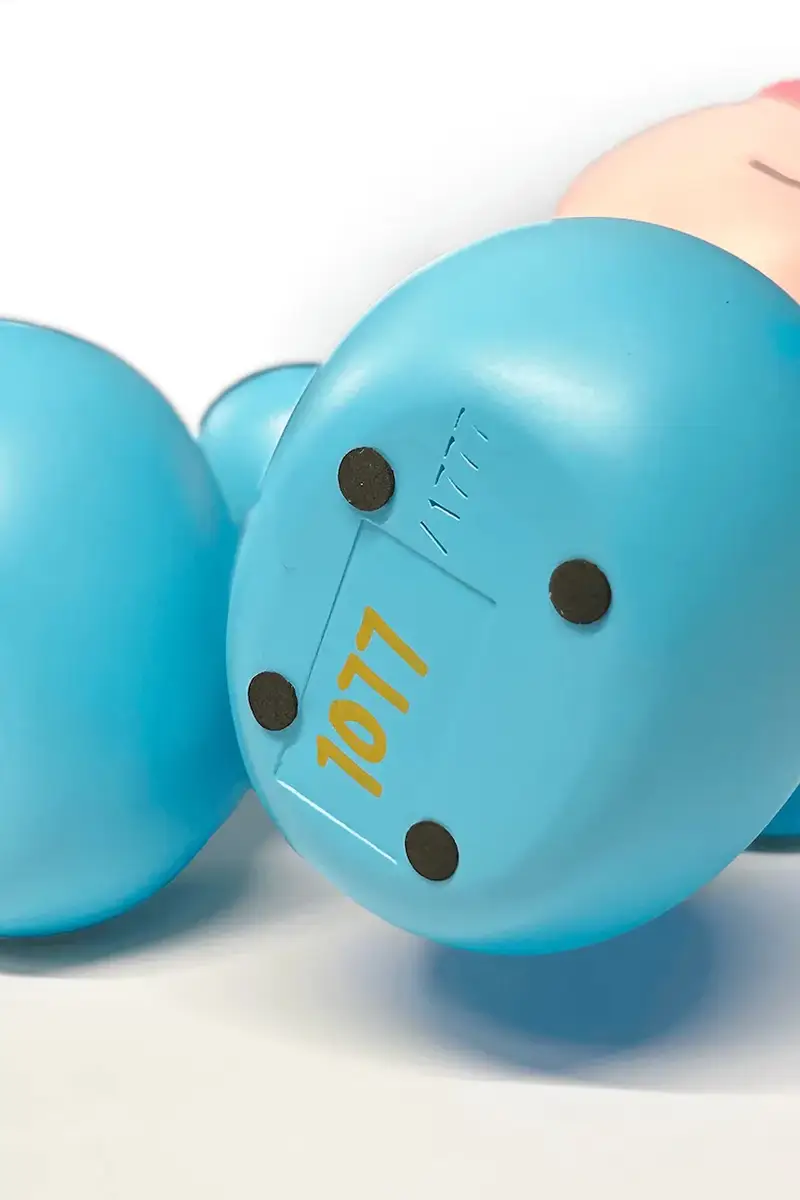 figurina decorativa Blue Bear colore blu miniatura 4