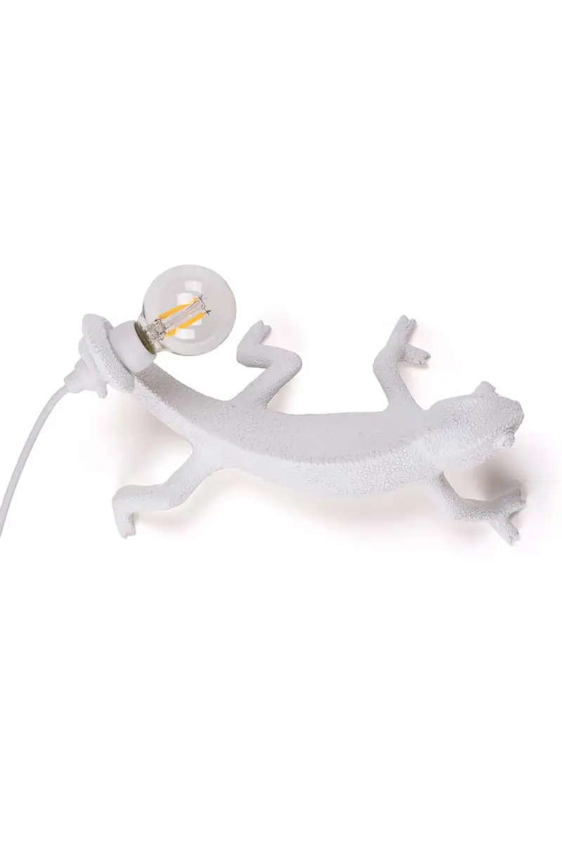lampada da parete Chameleon Lamp Going Down Bianco