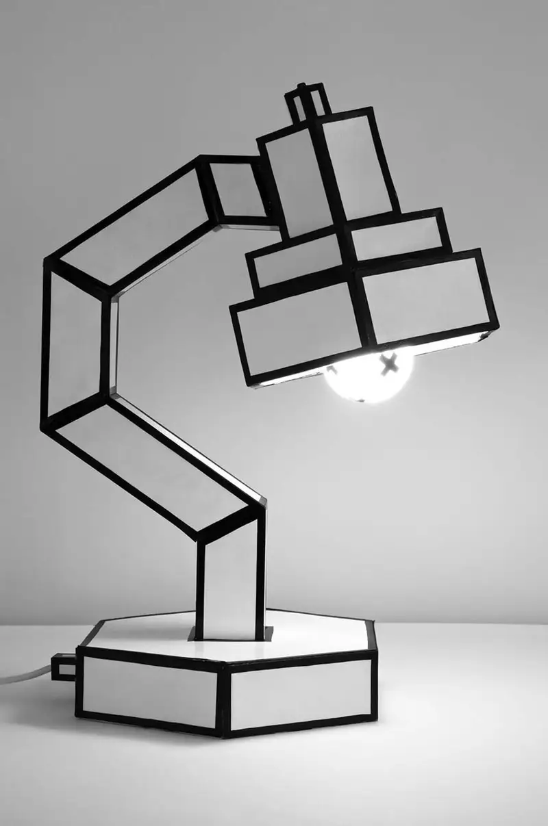 lampada da tavolo Cut&Paste Multicolore miniatura 4