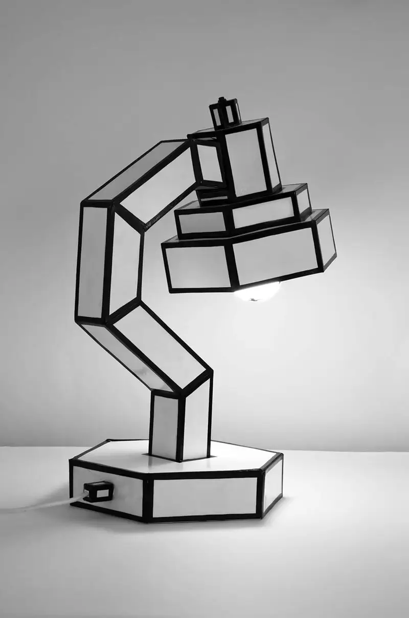 lampada da tavolo Cut&Paste Multicolore miniatura 5