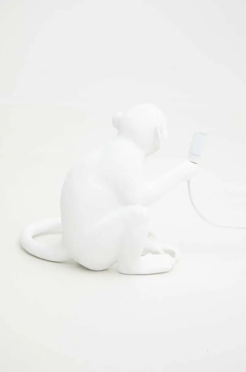 lampada da tavolo Monkey Sitting Bianco miniatura 3