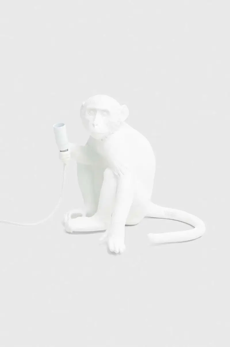 lampada da tavolo Monkey Sitting Bianco