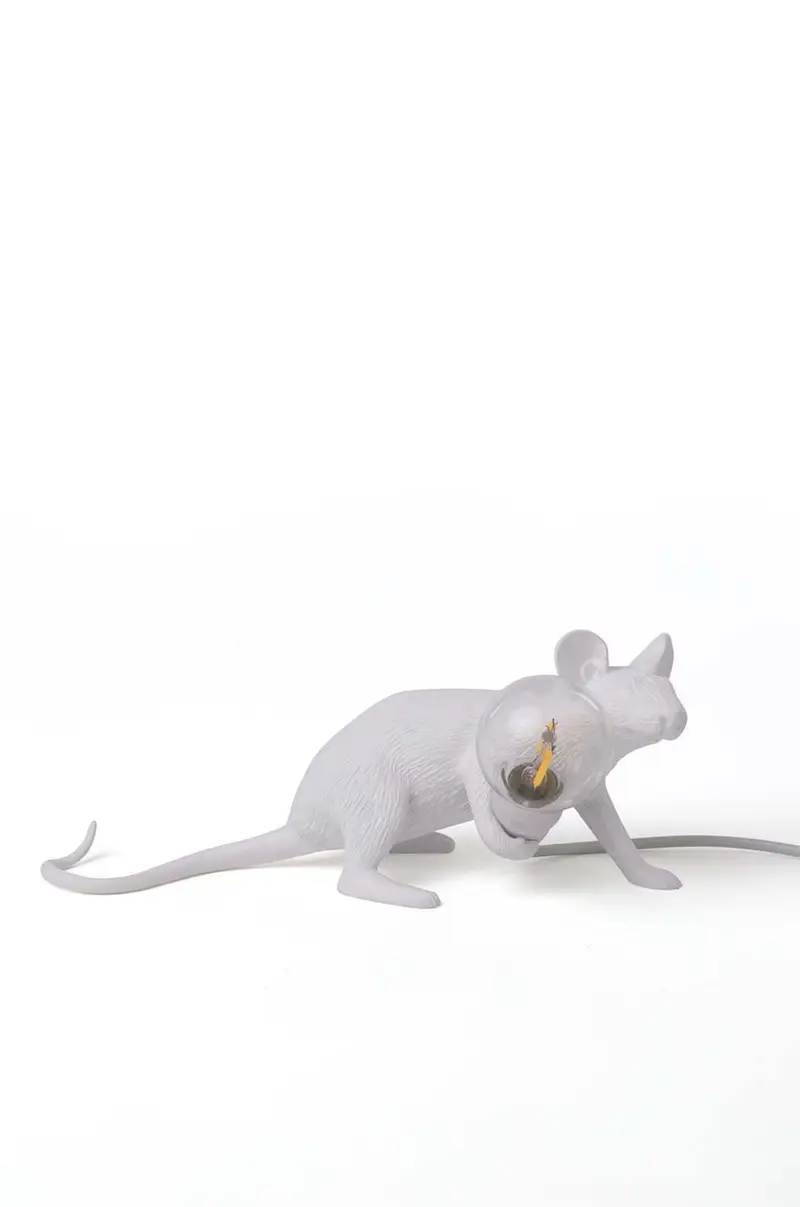 lampada da tavolo Mouse Lamp Lop Bianco