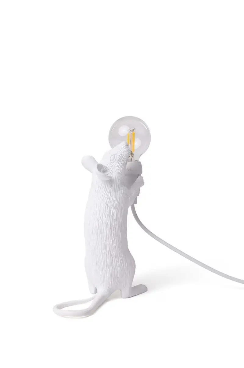 lampada da tavolo Mouse Lamp Step Bianco miniatura 2