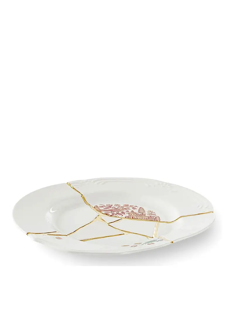 Piatto Piano Kintsugi 275 Cm Multicolore