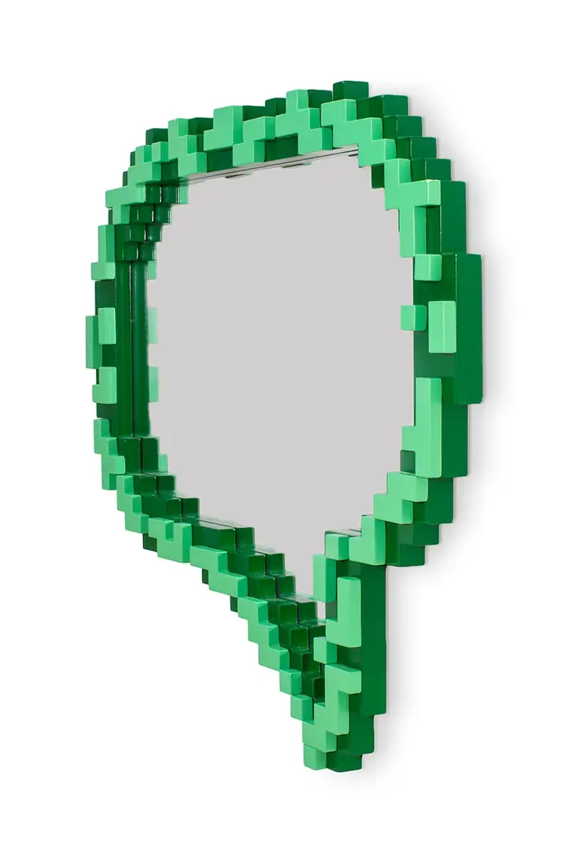 specchio da parete Pixel 62 x 70 x 3, 8 cm colore verde miniatura 2