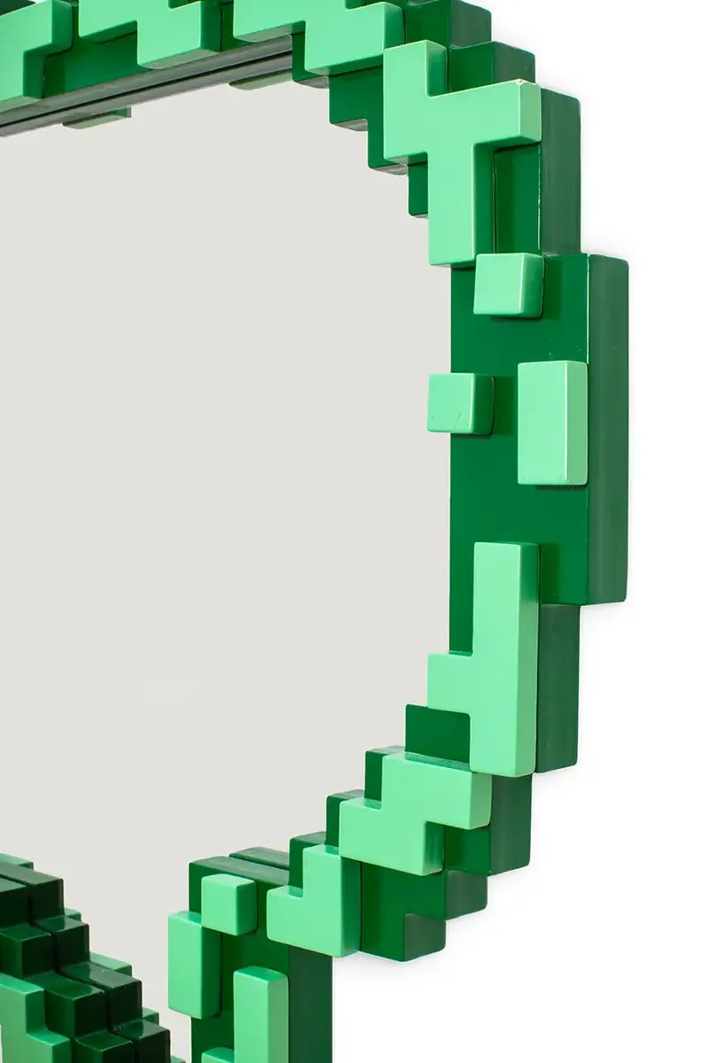 specchio da parete Pixel 62 x 70 x 3, 8 cm colore verde miniatura 3