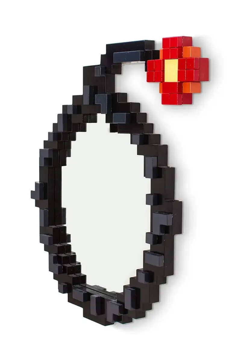 specchio da parete Pixel Bomb Multicolore miniatura 2