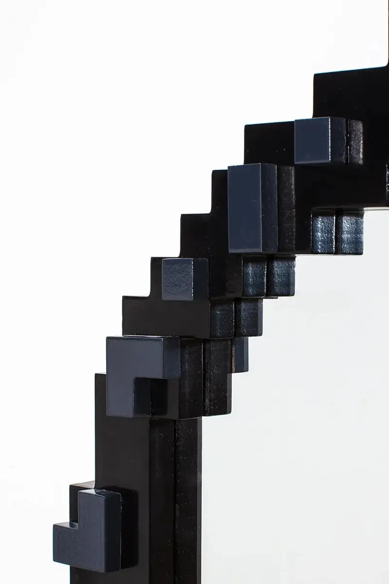 specchio da parete Pixel Bomb Multicolore miniatura 3