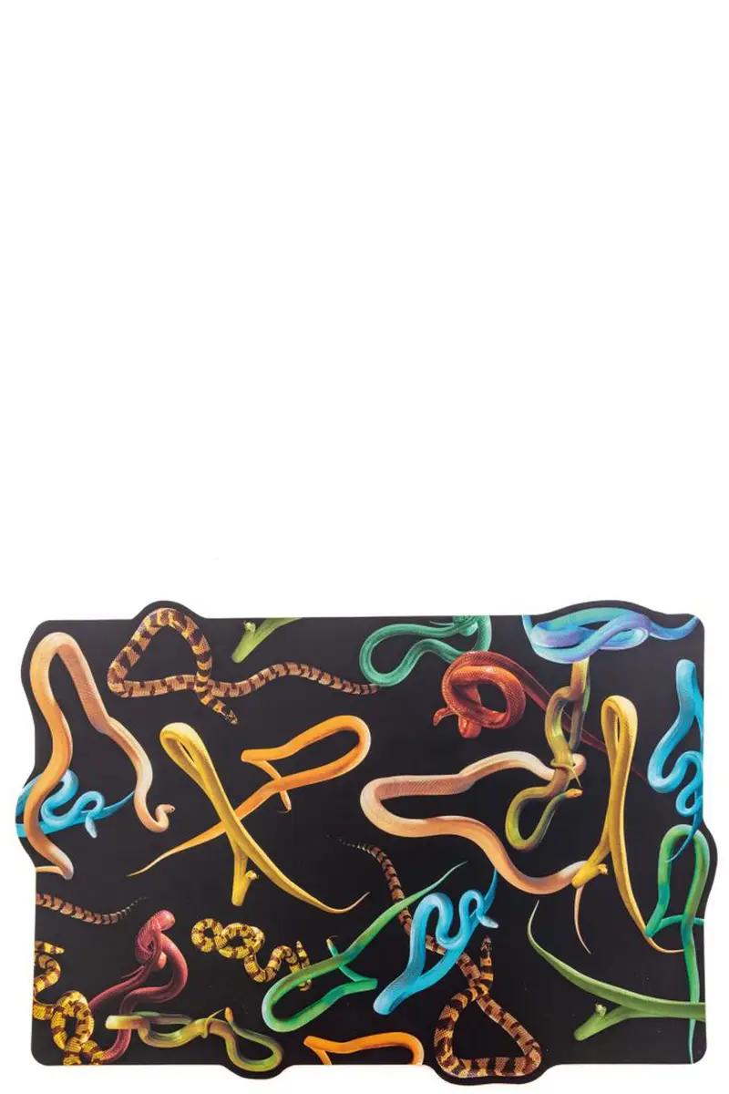 Tovaglietta 'Snakes' Seletti X Toiletpaper Nero