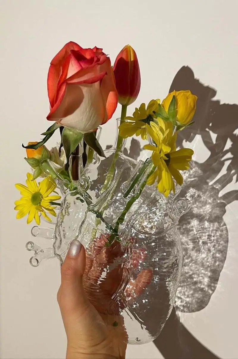 vaso decorativo Love in Bloom Transparente miniatura 4