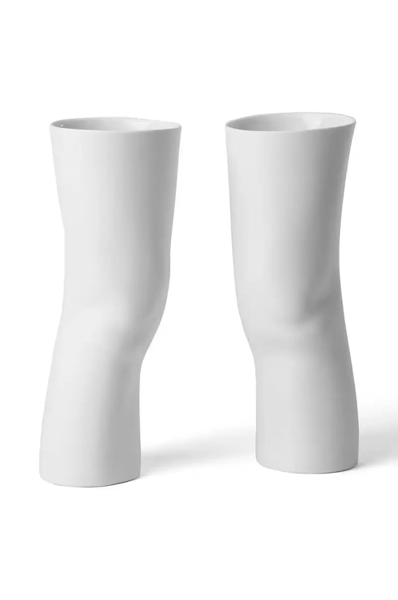 vaso decorativo pacco da 2 Bianco