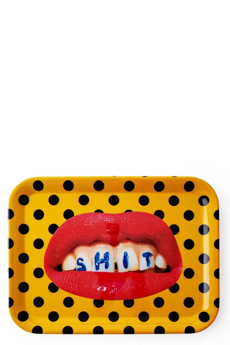 Vassoio 'Shit' Seletti X Toiletpaper Giallo